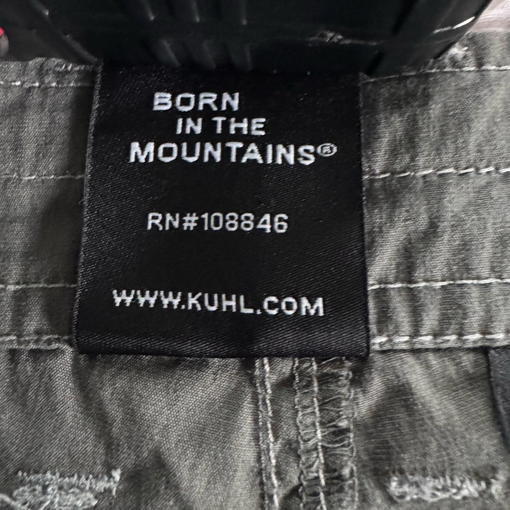 NWT Kuhl Resistor Cargo Shorts Charcoal Grey Kuhlkurve Hiking Trek Camp Women 14 - Picture 5 of 16